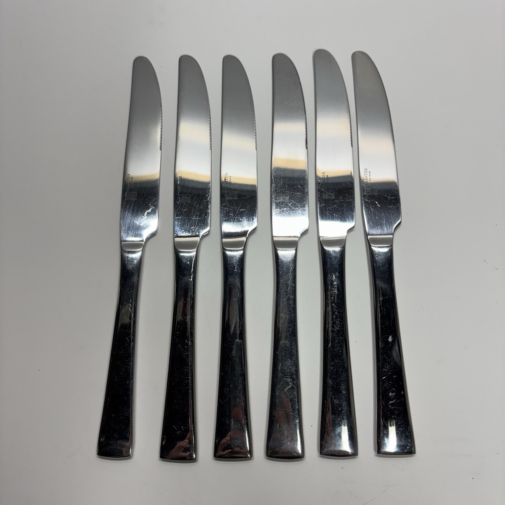 Set of 6 Sabatier Stainless Steel Dinner Steak Knives Vietnam Flatware